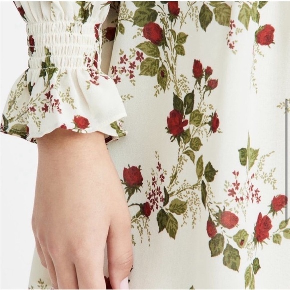 Reformation Jourdan Dress Regency Floral Print Size XL NEW - Picture 4 of 16